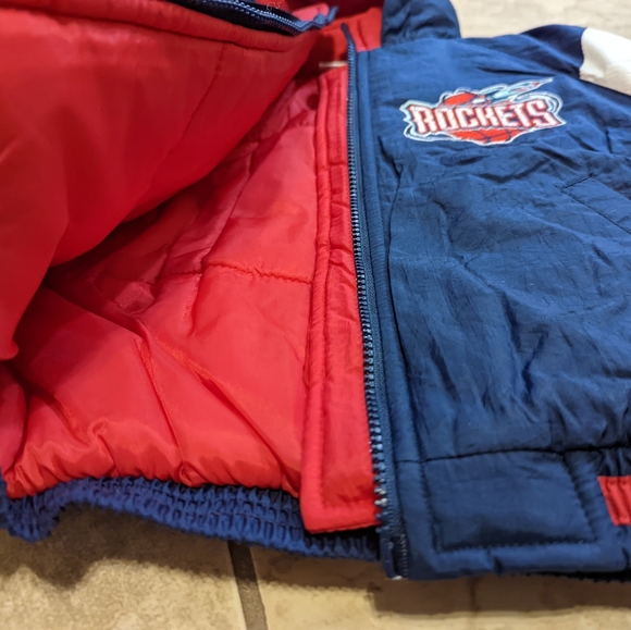 Houston Rockets Vintage Bomber Jacket Starter NWT - Picture 3 of 4